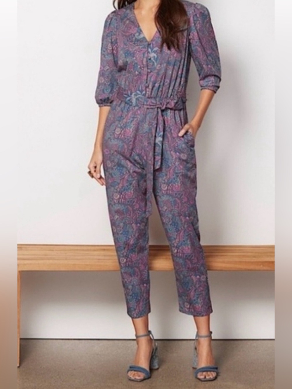 Evereve Paisley Ember Jumpsuit